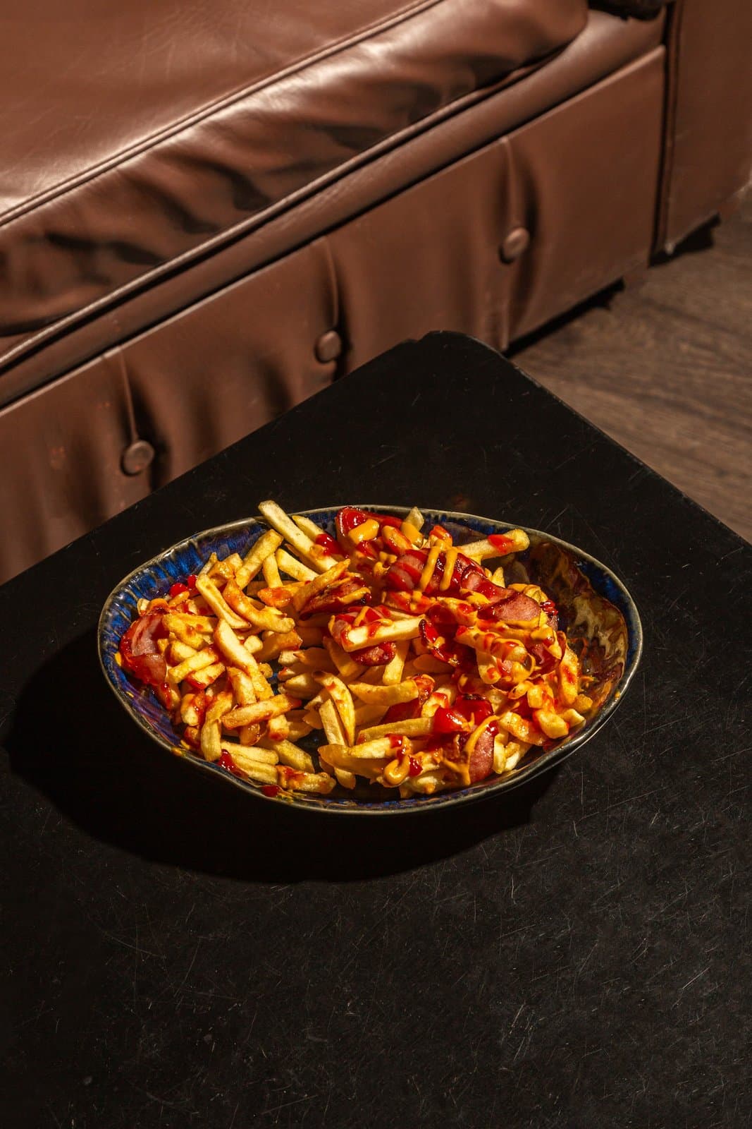 Salchipapas.